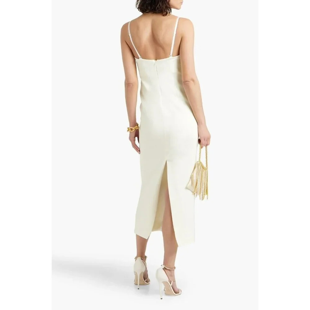 SIMKHAI Caspian Bustier Midi Dress in White New Womens Bodycon Corset - Picture 14 of 15